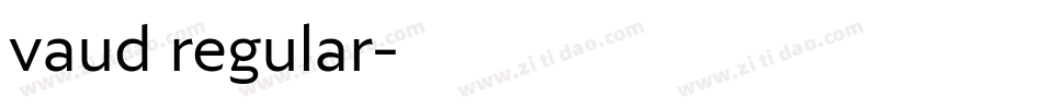vaud regular字体转换
